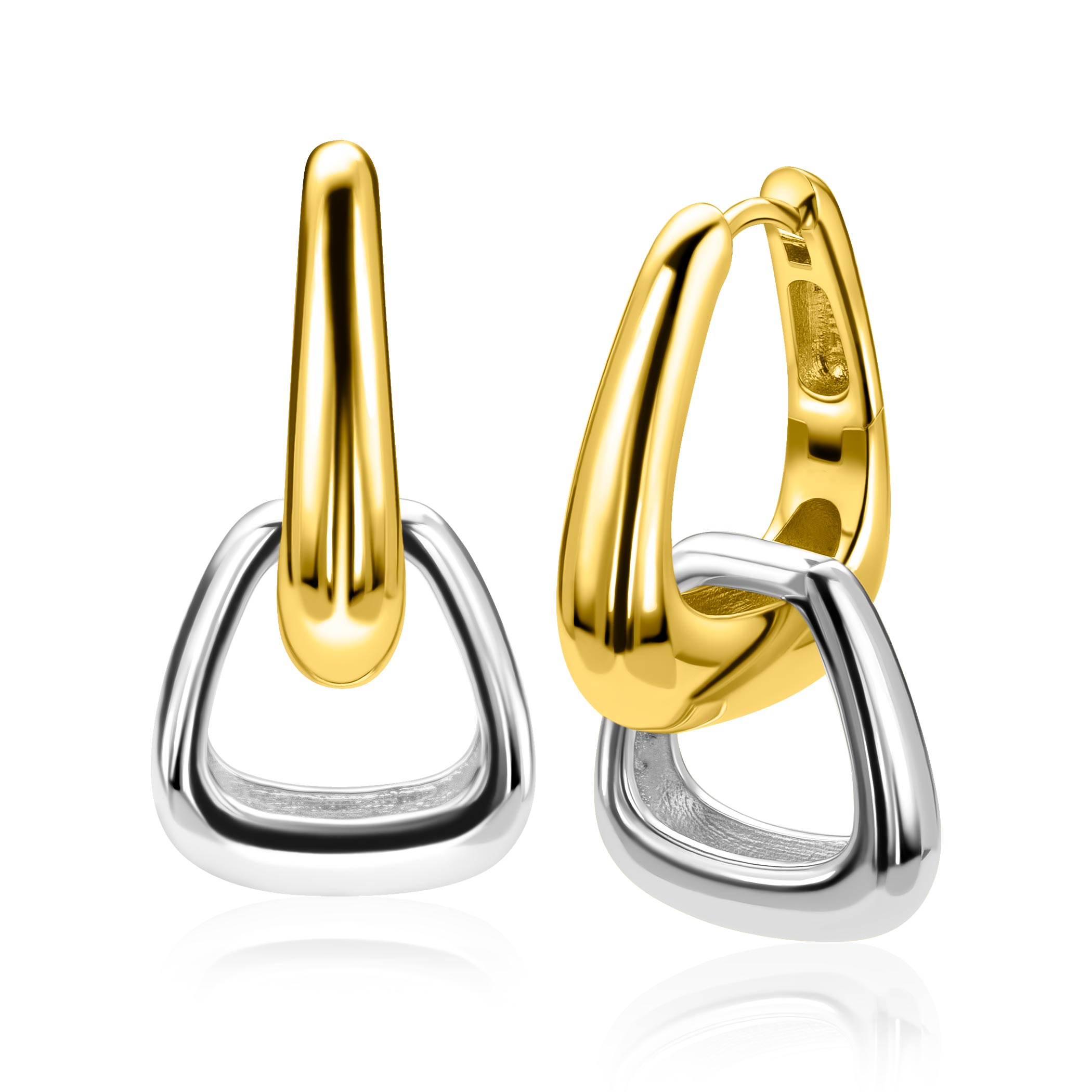 ZINZI zlv. oorbedels rechthoek aflopend