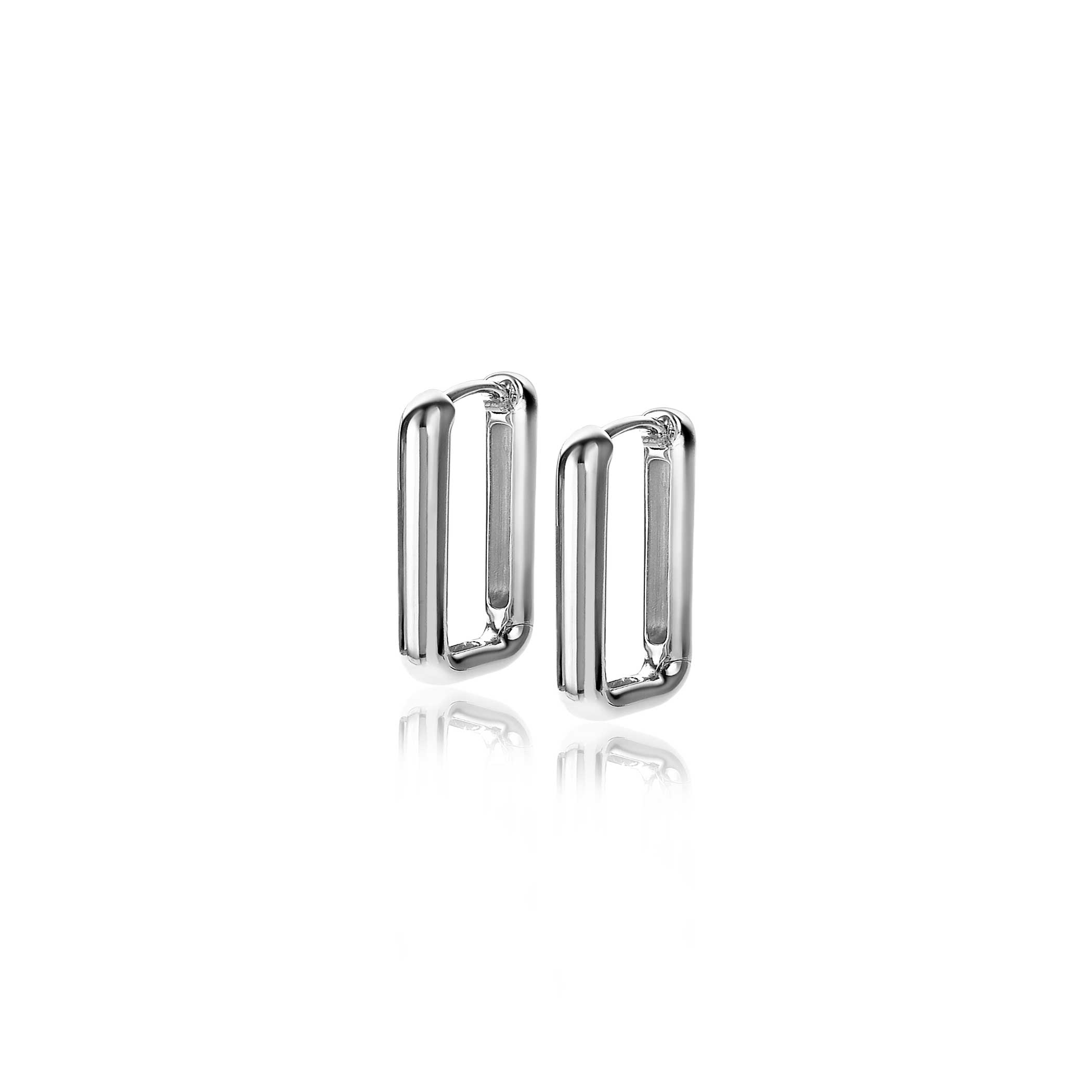 ZINZI silberne Luxus-Ohrringe 15x2mm ovale Form ZIO2221