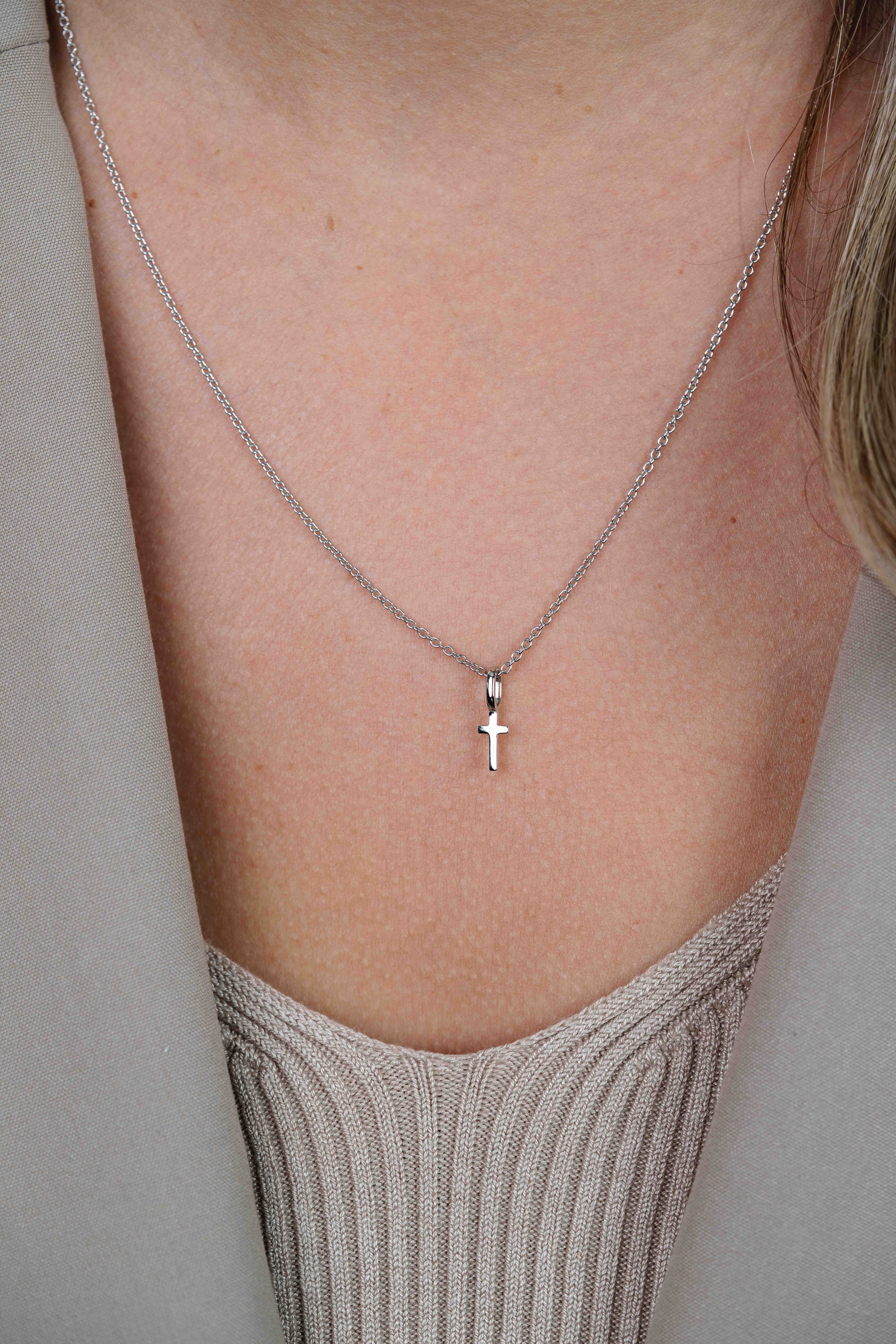 ZINZI silberner Anhänger Kreuz ZIH2082