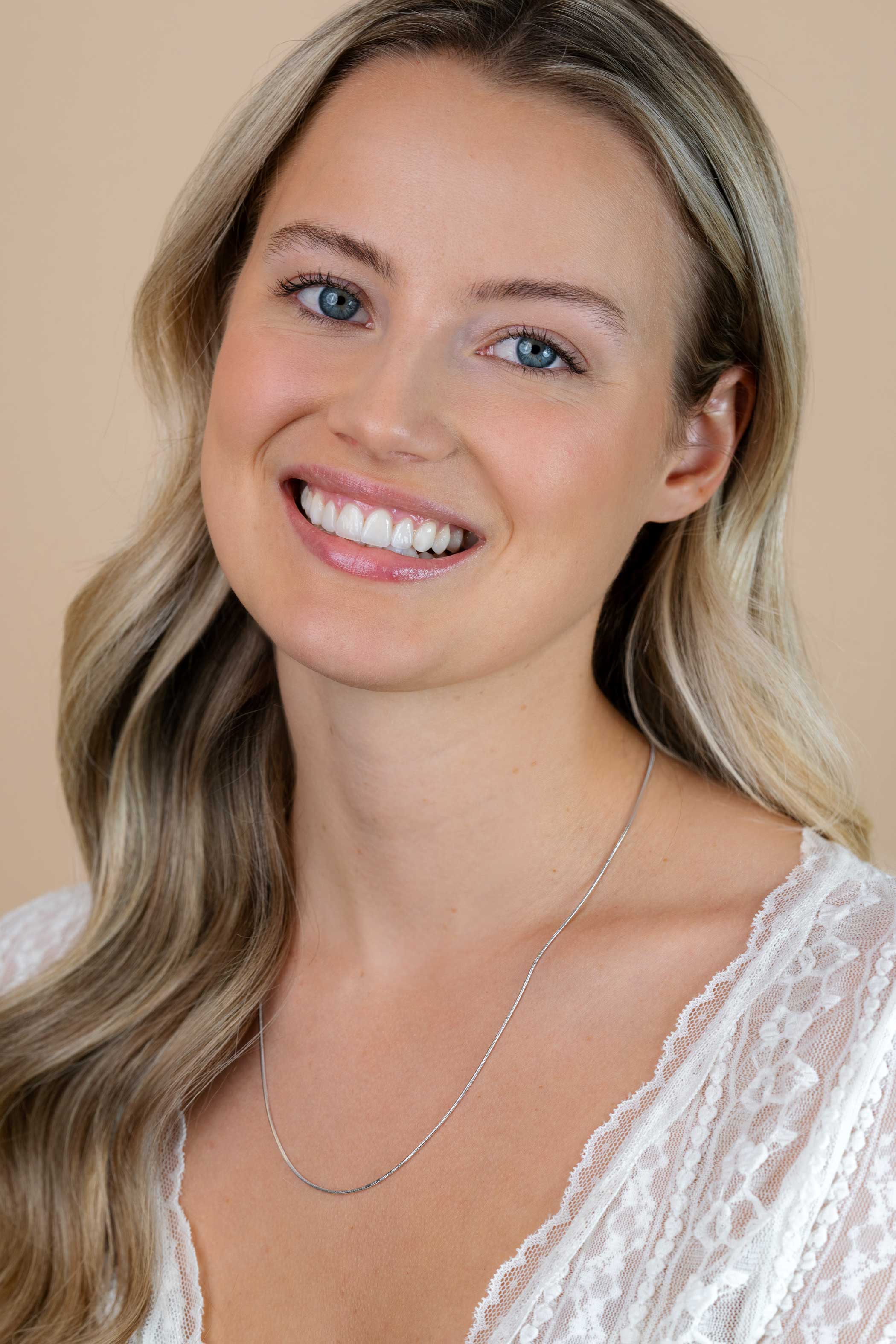 50cm Zinzi silberne Schlangenkette 1mm breit ZISL50