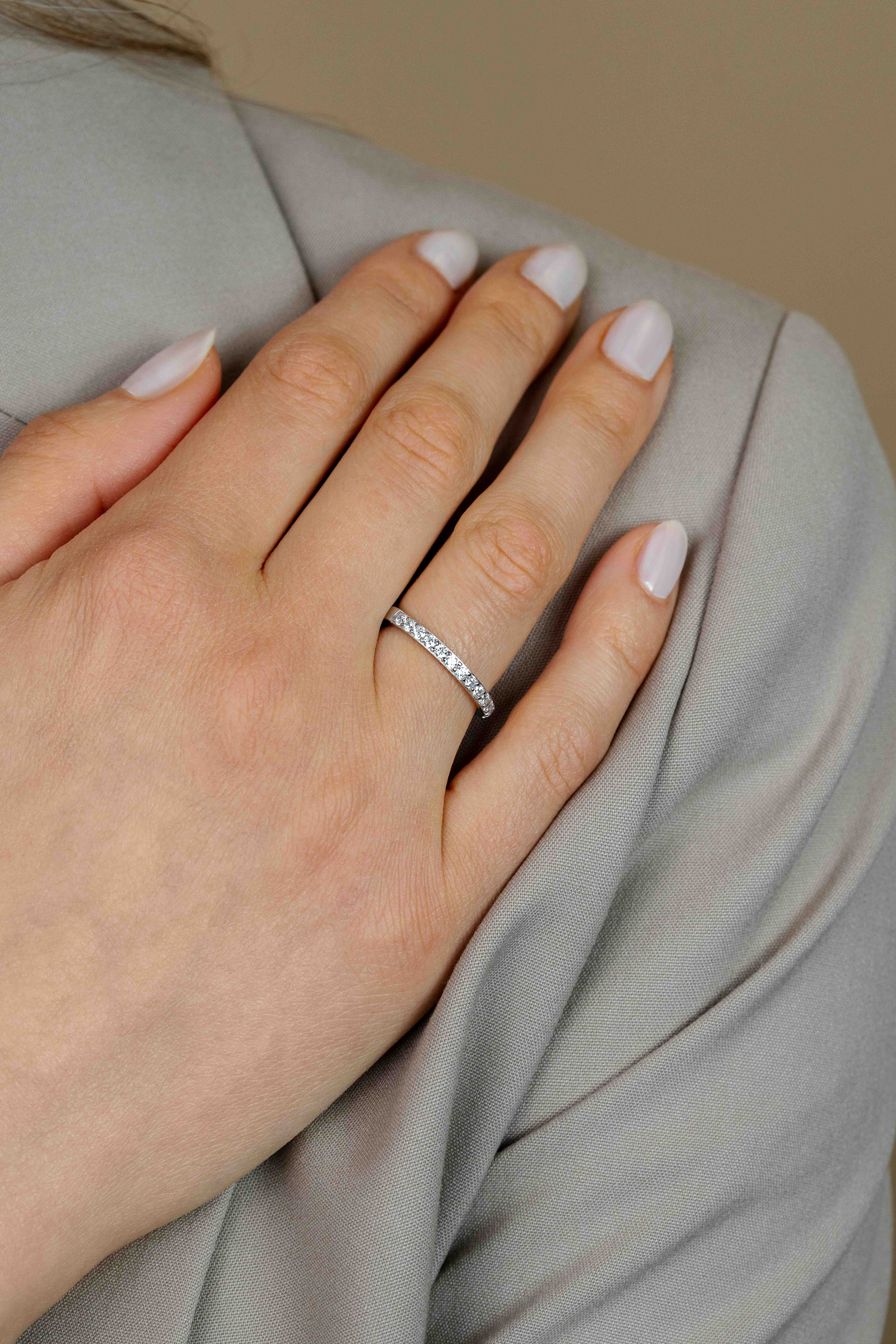 ZINZI zlv. aanschuif rijring zirconia's 2.2mm mt.62