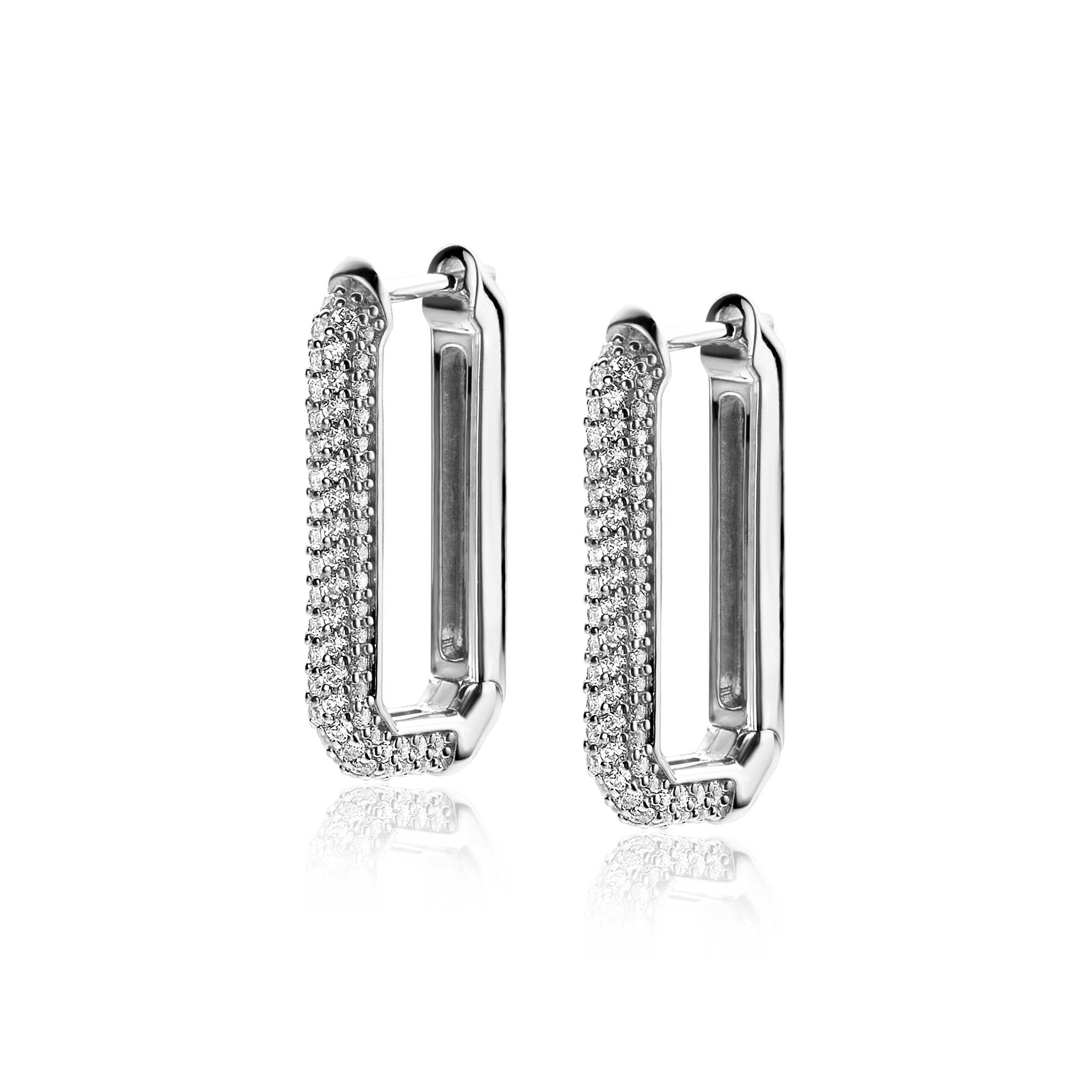 ZINZI * zlv. klapcreolen rechth.strak+zirc. 23.5x3mm