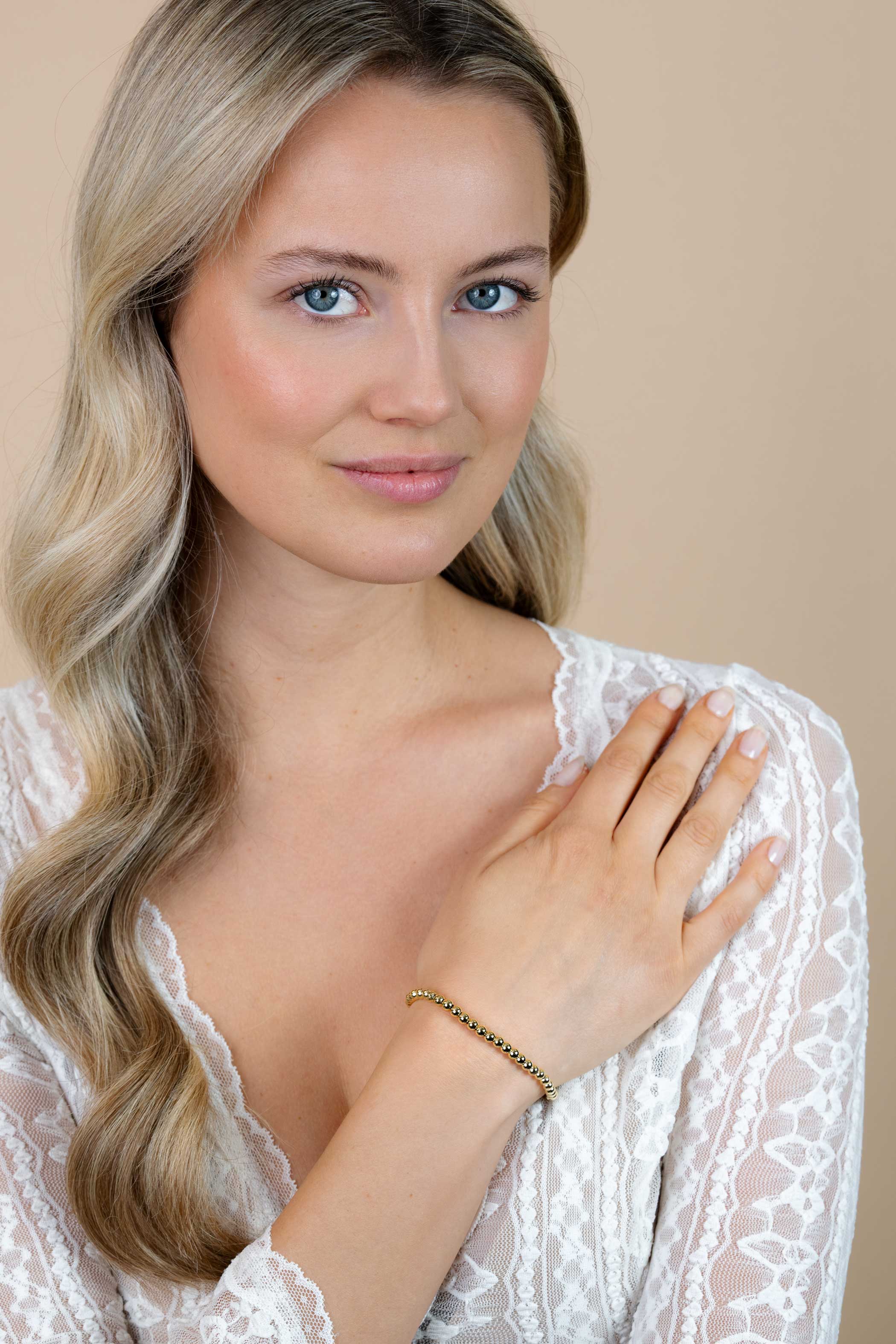 ZINZI silbernes Jasseron Armband gelb vergoldet 5mm breit 19cm ZIA1009G