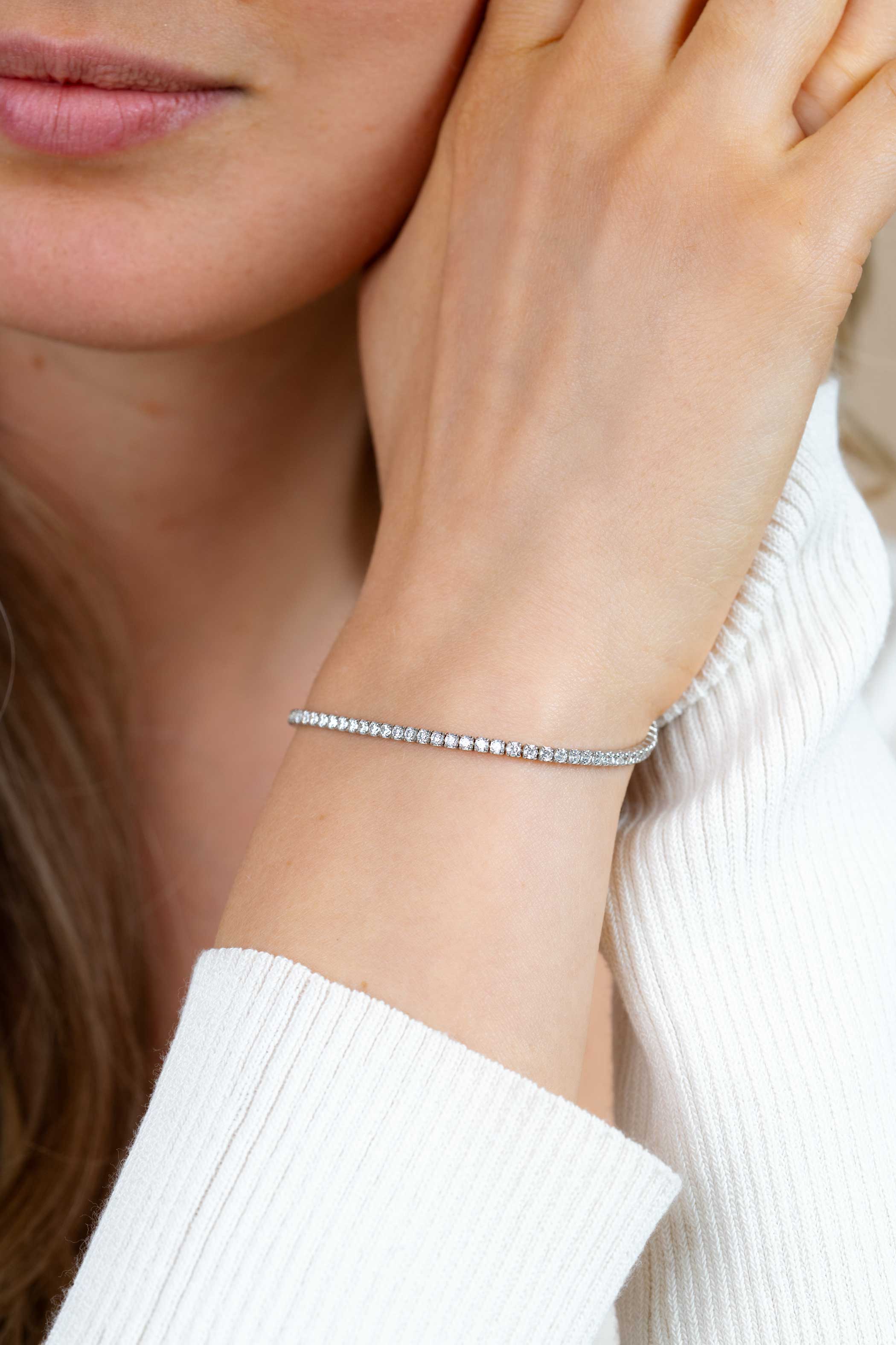 ZINZI zlv. tennisarmband zirconia's 2.1mm