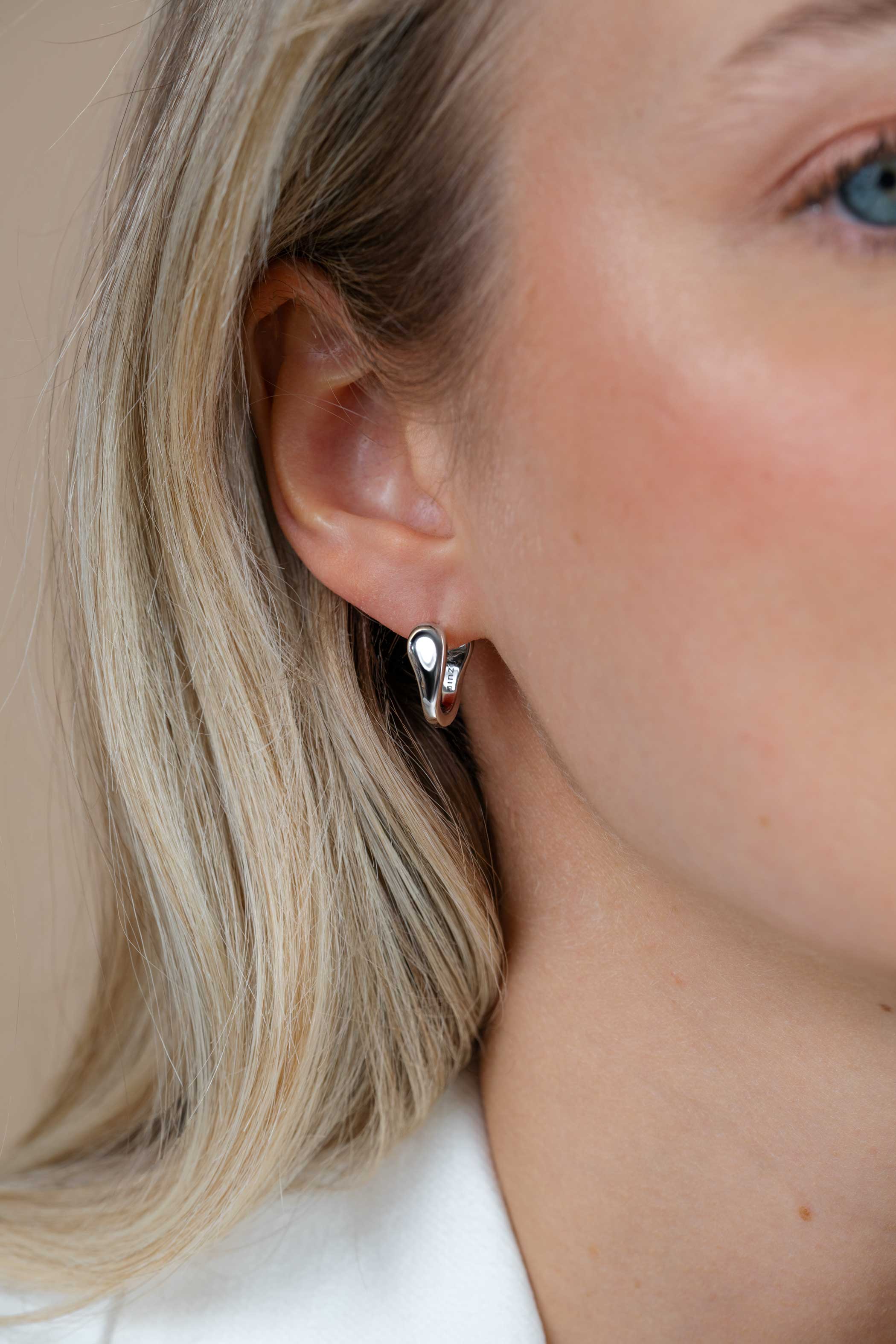 ZINZI zlv. oorringen organische vorm