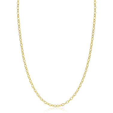 ZINZI GOLD collier ronde schakels gediamanteerd