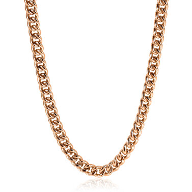 ZINZI zlv. collier gourmet rosé 6.5mm 45cm