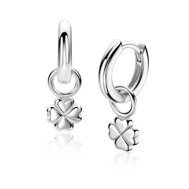 ZINZI zlv. oorbedels klaver vier