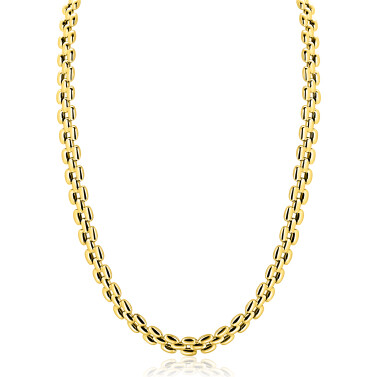 ZINZI zlv. collier gg.verg.rolex-style breed 8mm 43cm