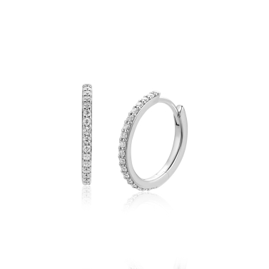 ZINZI zlv. klapcreolen met zirconia's 16x1.6mm