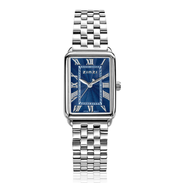 Zinzi Elegance horloge 28mm blauwe w.plaat stln.band