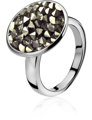 ZINZI silberner Ring grau ZIR809G