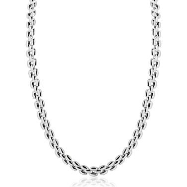 ZINZI zlv. collier rolex-style breed 8mm 43cm