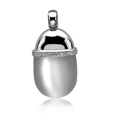 Zinzi silberner Anhänger grau ZIH794G