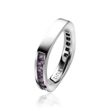 ZINZI silberner Ring violett ZIR1157P