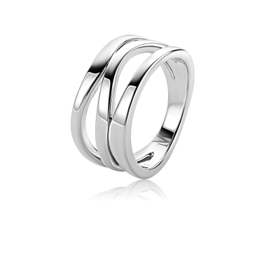 Mart Visser by ZINZI Silber-Multi-Look-Ring 11,5mm breit, organisch geformt MVR25