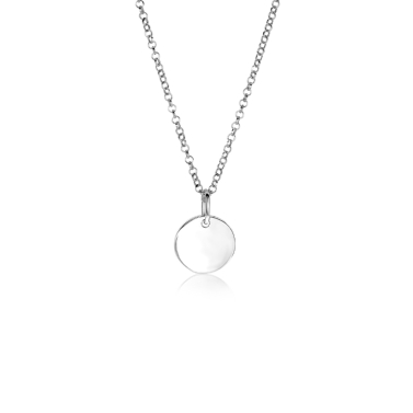 ZINZI zlv. hanger rond plaatje 12mm