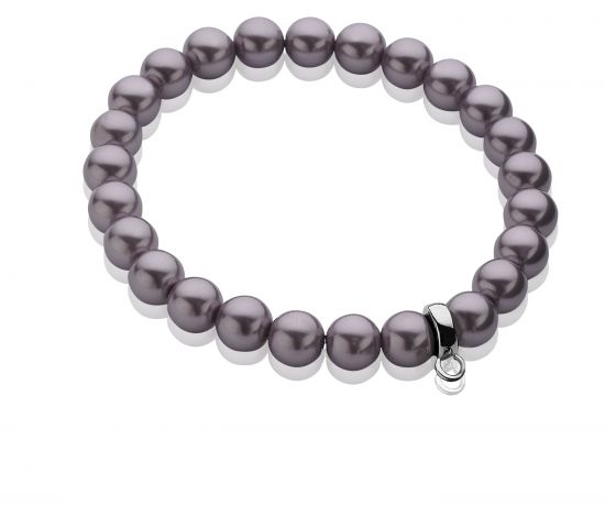 Zinzi Charms StretchArmband one-size violette Perle CH-A20P