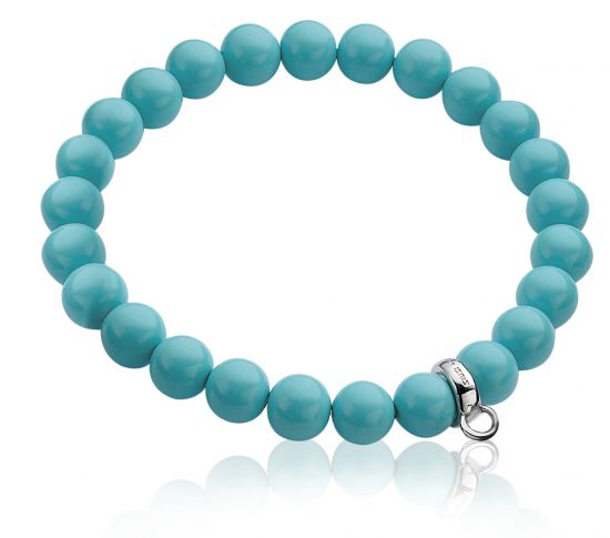 Zinzi Charms StretchArmband one-size türkise Perle CH-A20DT