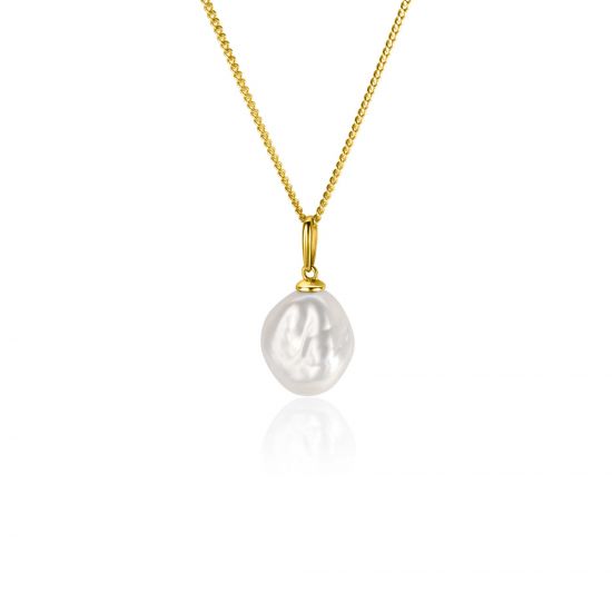 ZINZI GOLD hanger zoetwater parel