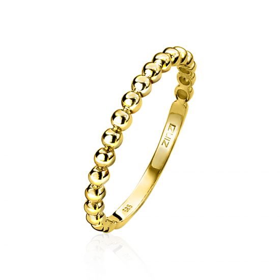 "ZINZI Gold 14 Karat Gold Ansteckring Kugel ZGR145"