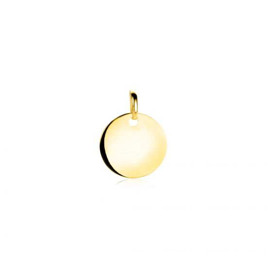 ZINZI GOLD hanger rond glad 12mm