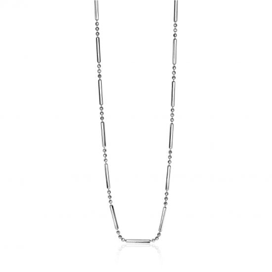 ZINZI silberne Fantasie Kette mit Stäbchen 40-44cm ZIC1452