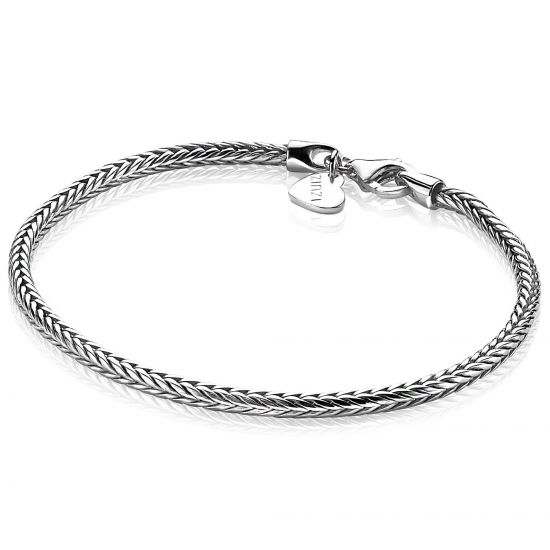 ZINZI silbernes Gliederarmband vossenstaart 3mm breit 19cm ZIA1287