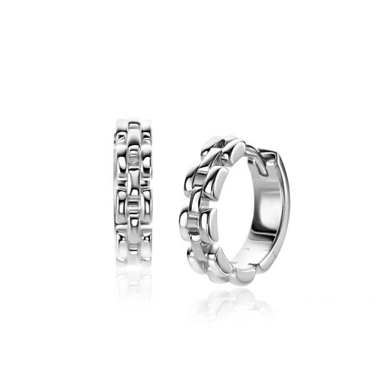 ZINZI zlv. oorringen rolex-style 16.5x4mm