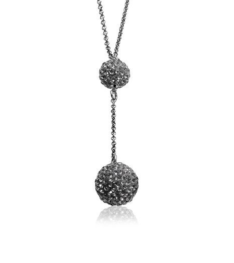 Zinzi silberne Kette schwarz 43-45cm ZIC569Z