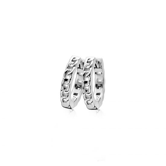 ZINZI silberne Kreolen Gourmet 15 x 3mm ZIO1175