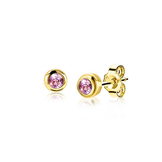ZINZI zlv. oorkn. gg.verg.birthstones toermalijn cz