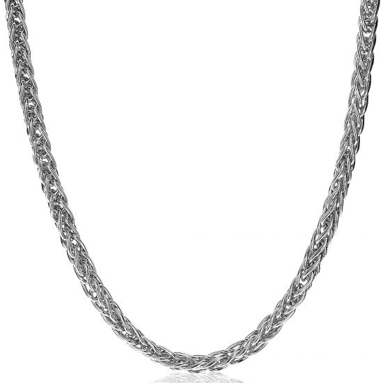 ZINZI silberne Kette vossenstaart 5mm breit 45cm ZIC2214