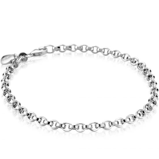 ZINZI silbernes Gliederarmband rund 3,5mm ZIA1702