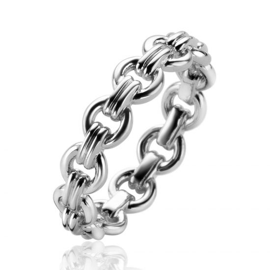 ZINZI Silberring mit runden Gliedern ZIR2239