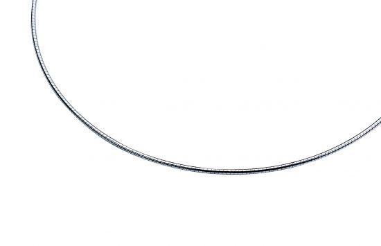 43cm Zinzi silberne omega Halskette 1,5mm breit ZIOM15-43