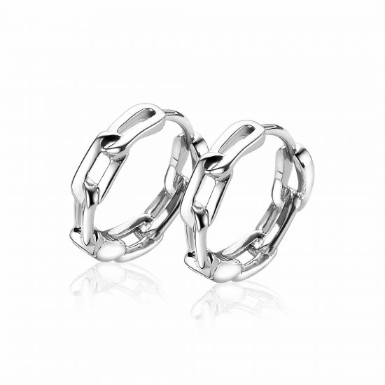 ZINZI silberne trendy Ohrringe 15mm ovale Glieder ZIO2115