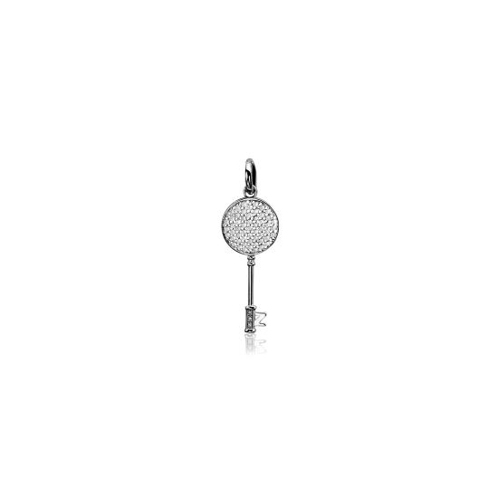 Zinzi Silberanhänger Schlüssel weiß ZIH965