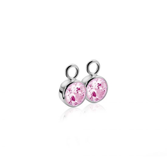 ZINZI silberne Ohrhänger rosa ZICH186R