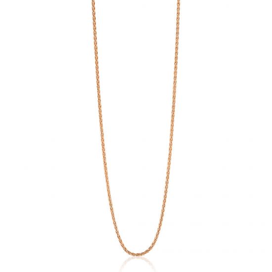42cm ZINZI silberne Palmier Kette rosé vergoldet ZILC-P42R