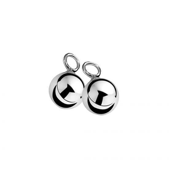ZINZI silberne Ohrhänger Kugel 10mm ZICH716