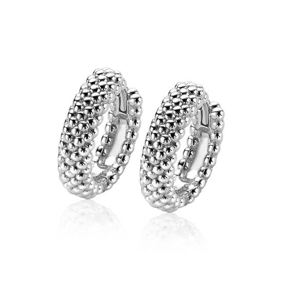 ZINZI silberne Ohrringe 17x4mm Kugel ZIO1968CR