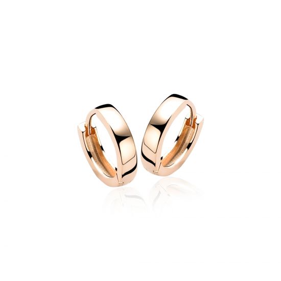 ZINZI silberne Ohrringe rosévergoldet 15 x 3mm ZIO191R