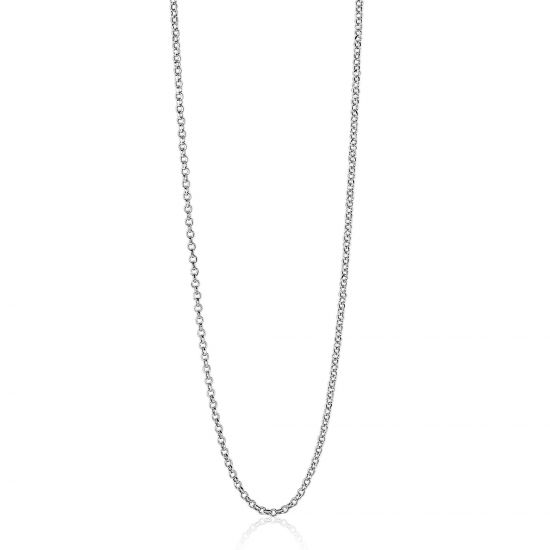45cm ZINZI silberne Jasseron Kette ZILC-J45