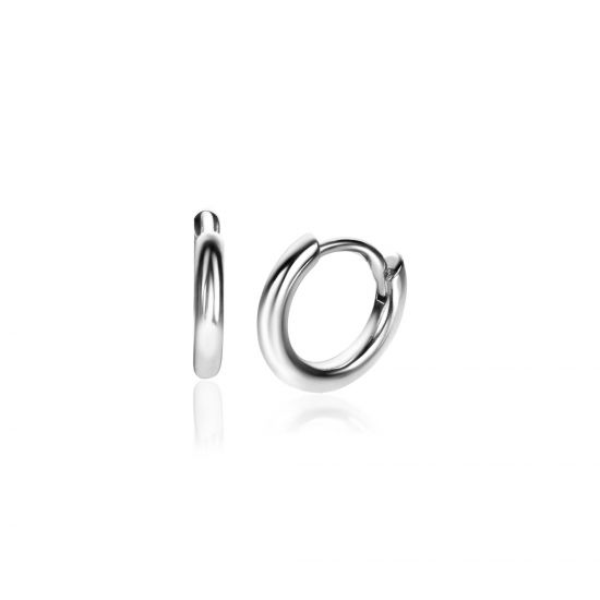 ZINZI silberne Luxus-Ohrringe glatt 10x2mm ZIO2261