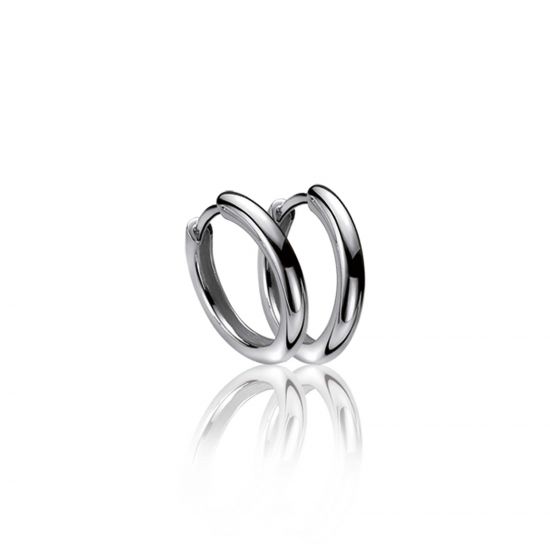 ZINZI silberne Kreolen 15 x 2mm glatt ZIO401