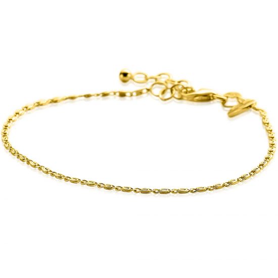 ZINZI zlv. armband gg.verguld fantasie valkenoog