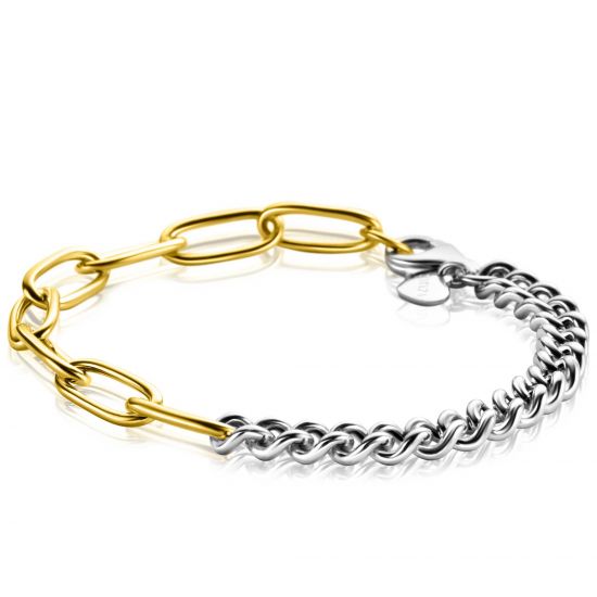 ZINZI zlv. armb.half grmt. en half gg.verg.paperclip