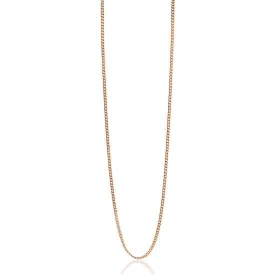 45cm ZINZI silberne Gourmet Kette rosévergoldet ZILC-G45R