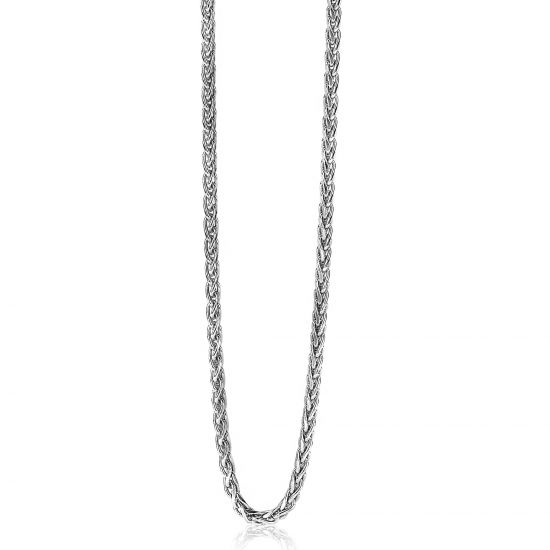 ZINZI silberne Gliederhalskette Palmier 2mm breit 45cm ZIC1931